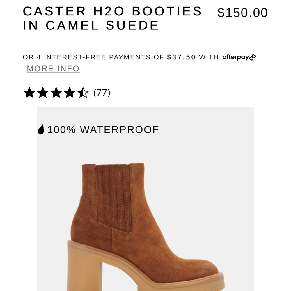 Dolce Vita Castor H2O Boots in Camel